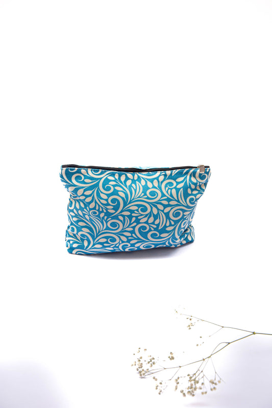 Blue Floral Daily Essential Small Pouch